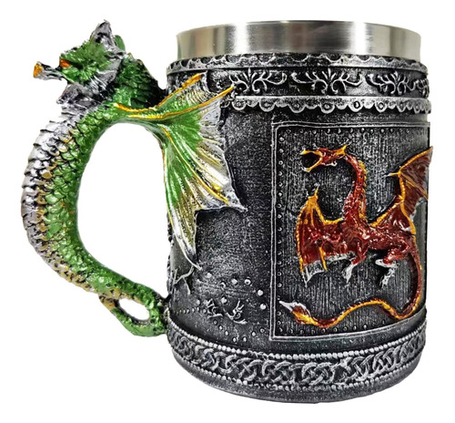 Taza De Cerveza Roaring Dragon,taza Café De Acero Inoxidable