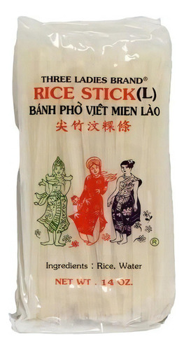 Thriee Ladies Fideo De Arroz Vietnam Rice Stick 397g L-large