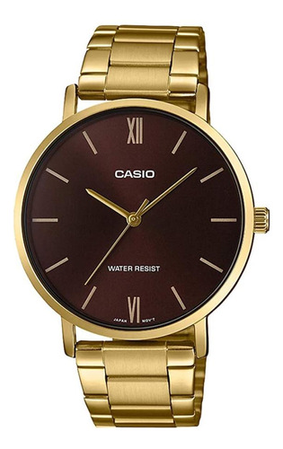 Reloj Casio De Vestir Mtp-vt01g-5b Para Hombre Acero Dorado