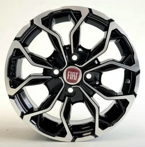 Llanta para Fiat Uno Siena Fiorino 14 4x98 (1 unidad), color negro con diamante