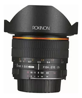 Rokinon Fe8m-n 8mm F3.5 Fisheye Lens For Nikon (black)