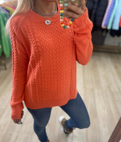 Sweater Tramado Colores Mujer The Big Shop