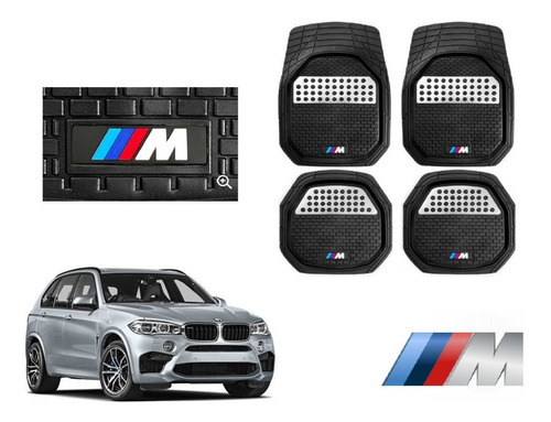 Tapetes 4pz Charola 3d Logo M-series Bmw X5 2014 A 2018