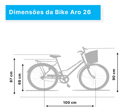 Bicicleta Feminina Aro 26 Retro Classica Com Cestinha Cor Marrom