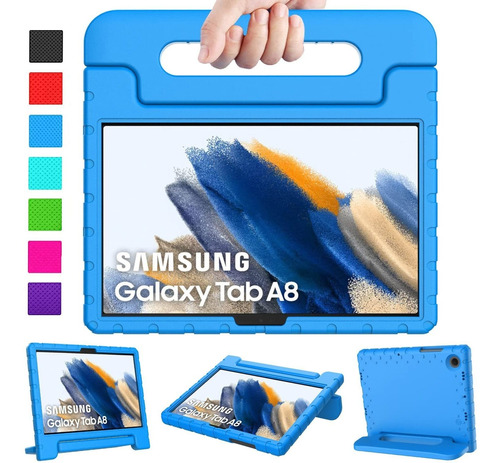 Funda Para Samsung Galaxy Tab A8 10.5 Sm-x200/x205/x207 Azul