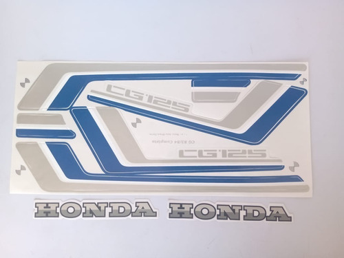 Jogo De Faixas Honda Cg 125 1983/84 Vermelho Lbm