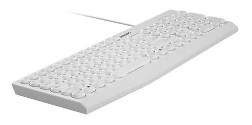 Imagen 2 de 6 de Teclado Philips K313 Multimedia Cable Usb Blanco Pc Notebook