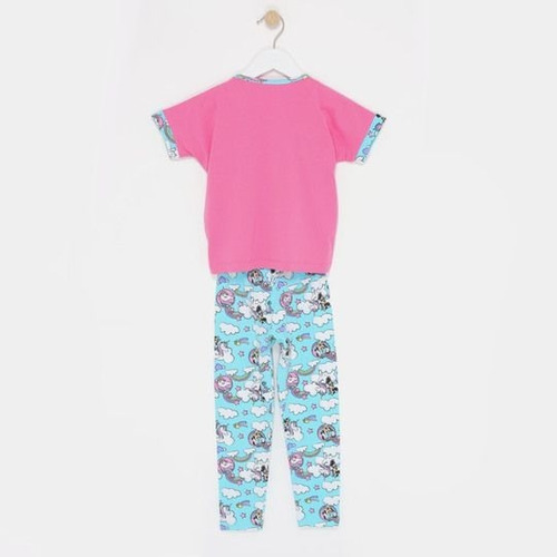 Imagen 2 de 5 de Pijama Para Niña Minnie Mouse Pantalon Y Camisa Unicornio