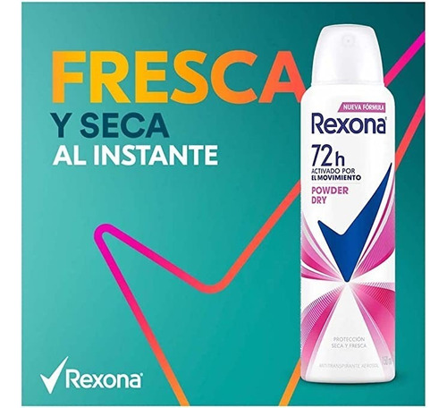 Antitranspirante En Spray Rexona Powder Dry 150 ml