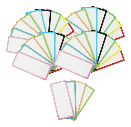 2 Etiquetas Borrables Tarjetas 40 Piezas 3x5 Cm