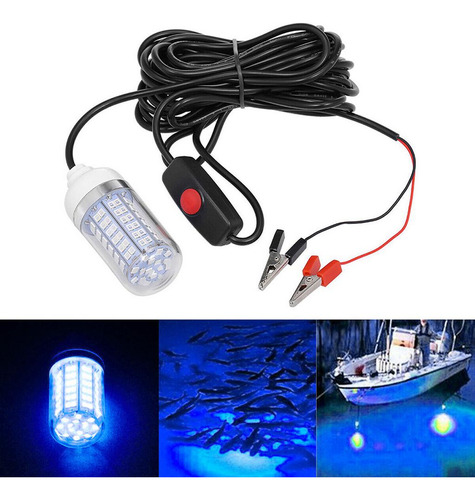 . Lámpara De Luz Subacuática Led Impermeable 12v Para Peces