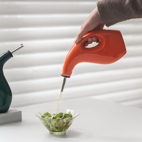 Recipiente Para Almacenar Aceite, Dispensador De Aceite Rojo