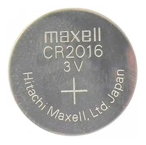 Maxell Cr2016 3v Tipo Boton Blister X 5 Und / Crisol Tecno