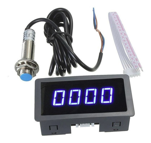 Tacômetro Rpm Digital Lcd Com Sensor Hallmeter 12v Painel