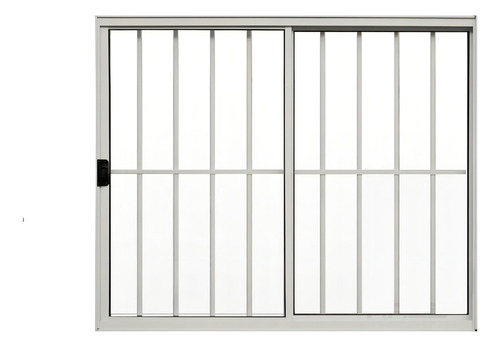 Janela De Alumínio De Correr 100x150cm 2 Folhas Grade Hale