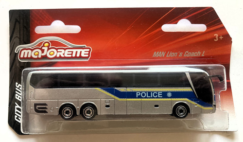 Vehículo A Escala Majorette: Man Lion´s Coach L Bus Policia