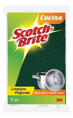 Fibra Verde Grande 3m Scotch Brite Limpieza Multisuperficies