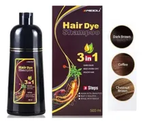 Comprar Cubre Canas, Shampoo Hair Dye, Meidu, Color Marron Oscuro