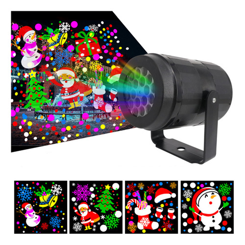 Proyector Navideño De 16 Diapositivas Con Proyección Led