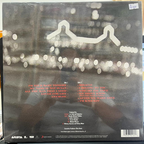 Whitney Houston I'm Your Baby Tonight Vinilo Nuevo Eu