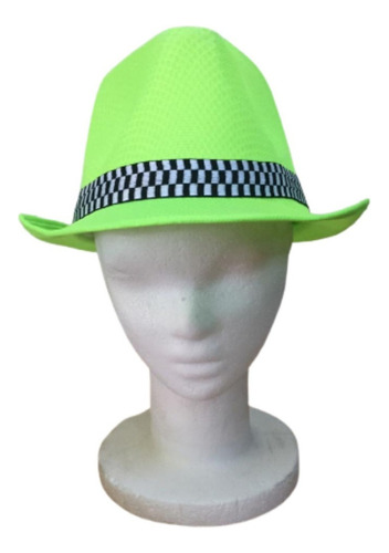 Sombrero Tanguero Pastel X 1 Gorro Guapo Panama Cowboy Color Verde