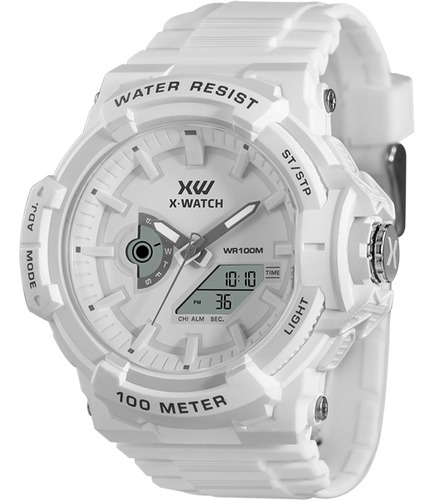 Relógio Xwatch Anadigi Cronometro Resistente Agua Xmppa344