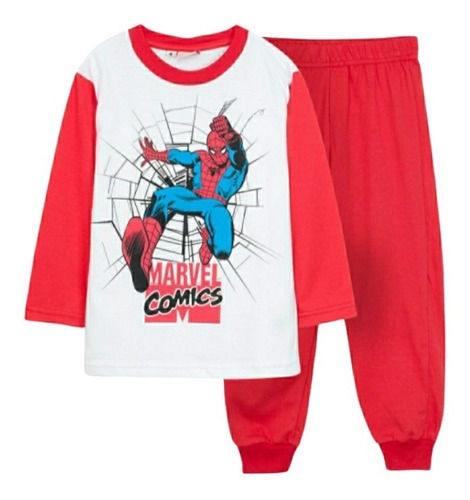 Pijama Spiderman Niño Manga Larga Marvel Original 