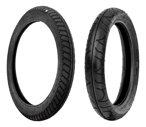 Par Pneu Cg150 Sport 275x18 + 100/80x17 Montagem Sem Camara