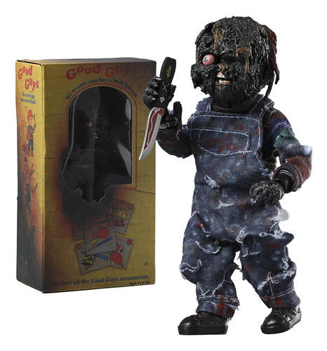 . Bonecos De Ação Chucky Scream Da Neca Child's Play Charred