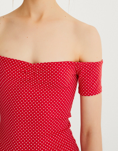 Vestido Escote Bañera Pull And Bear