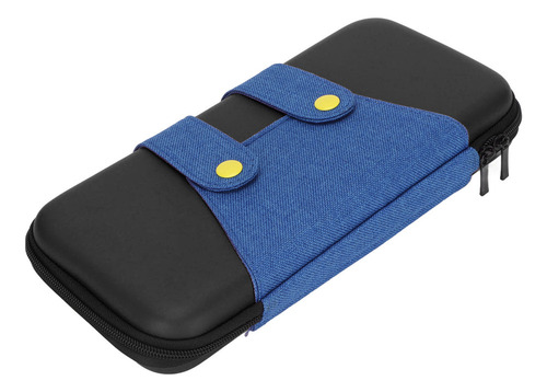 Funda De Juego Azul Con Doble Cremallera, Con Carcasa Rígida