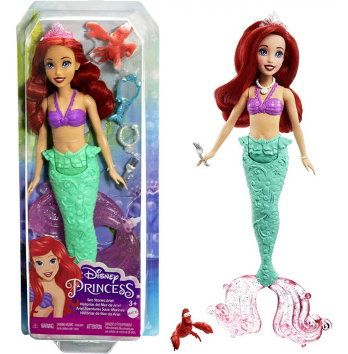 Ariel Disney Princesa Sirena Original Con Accesorios