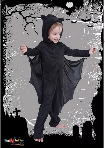 Fantasia Morcego Infantil Menino Halloween