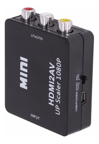 Imagem 8 de 10 de Conversor Hdmi Rca Av Video Composto Tv Tubo Monitor Xbox Pc