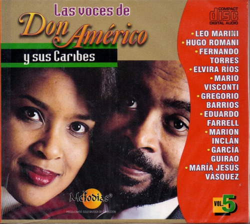 Cd Las Voces De Don Americo Y Sus Caribes Vol. 5