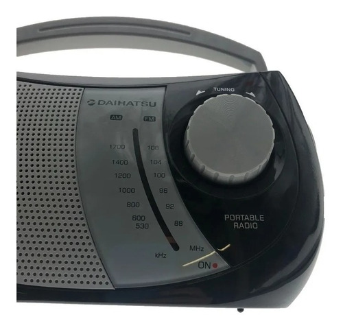 Radio Eléctrica Mesa Daihatsu D-rp38 Am-fm Dual 220v Pilas Color Negro