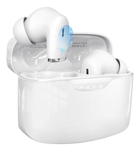 Wireless Earbud Bluetooth 5.2 With Hifi Stereo Sound In