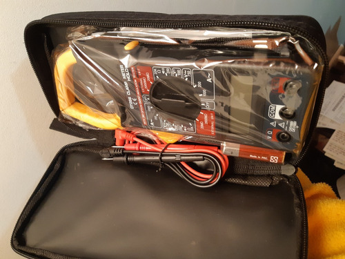 Imagen 6 de 7 de Tester Multimetro Pinzas Digital Lcd 9v+estuche