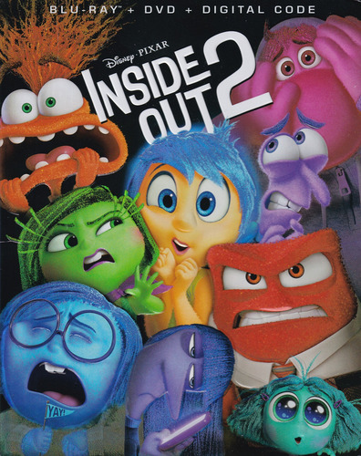 Intensamente Inside Out 2 Dos Disney Pelicula Blu-ray + Dvd
