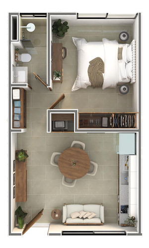 Departamento En Venta Merida, Dzitya, Mod. 1 Recamara, Junio 2027.