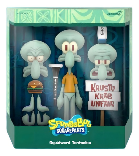 Super 7 Spongebob Squarepants Ultimates Wave 2 Calamardo