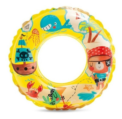 Intex | Salvavidas Estampado Inflable De 61cm | Divertido