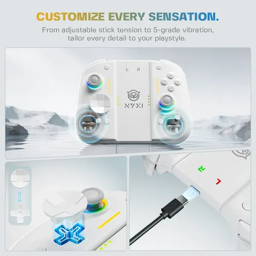 Controle Sem Fio Nyxi Hyperion 3 Para Switch 2 Branco | MercadoLivre