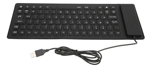 Teclado Con Cable Plegable De Silicona, Diseño Plegable De 8