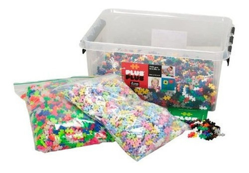 Set Plus-plus 7000 Pc - 3 Colores Surtidos, En Bañera Educa