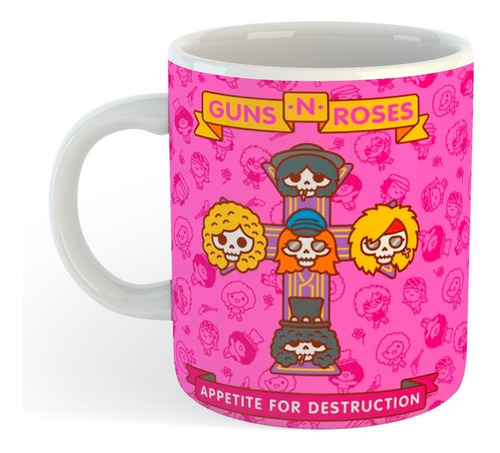 Taza Guns N Roses Appetite For Destruction-  De Cerámica 