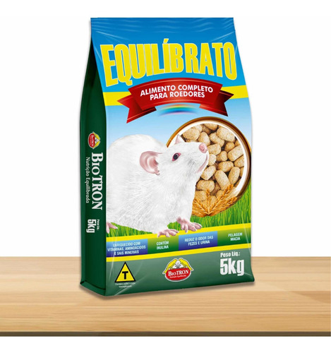 Ração Equilíbrato 5kg - Alimento Para Roedores