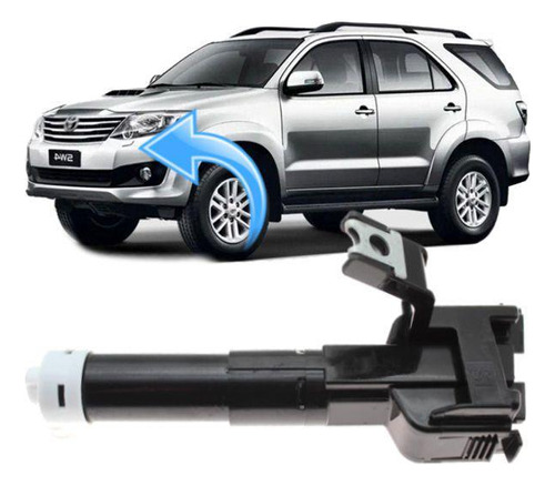 Esguicho Brucutu Farol Hilux Sw4 Srv 2012 À 2015 - Esquerdo