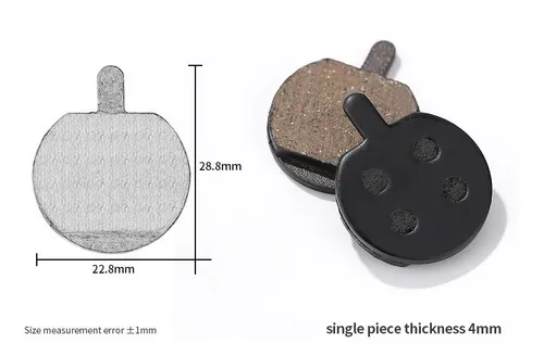 2 Pares Pastillas Freno Disco Bicicleta Redondas 28.8x22.8