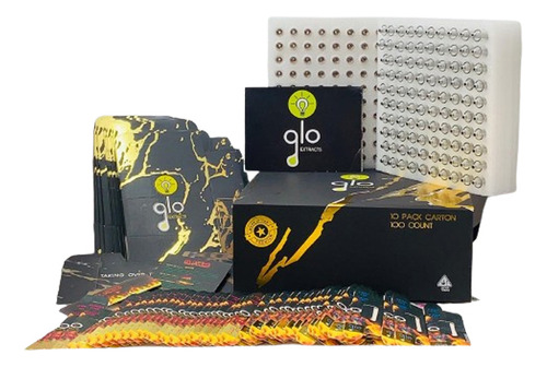 Caja 50 Cartridge 0,8 Ml Para Rosin Aceite Clear Glo